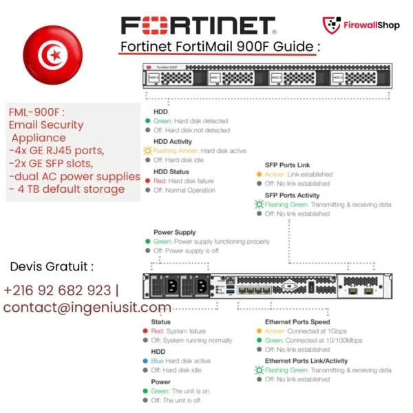 Fortinet FortiMail 400F Tunisie